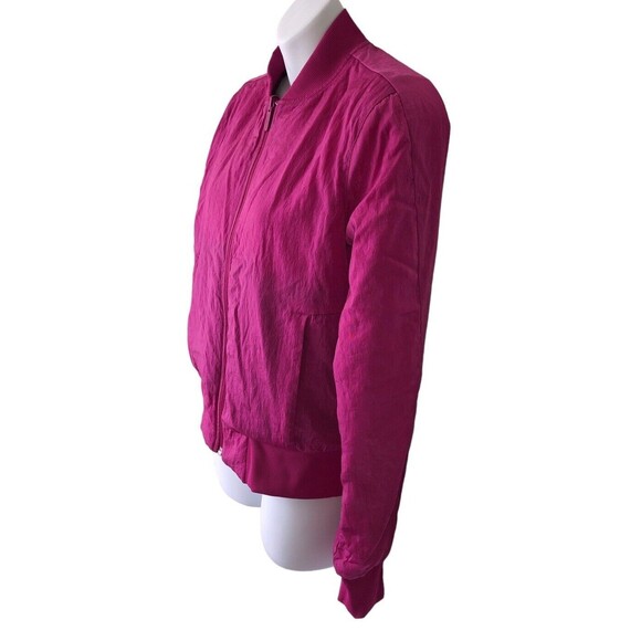 Lululemon Non-Stop Bomber Jacket Womens 6 Pink Reversible Zip Puffer Preowned - Picture 2 of 15